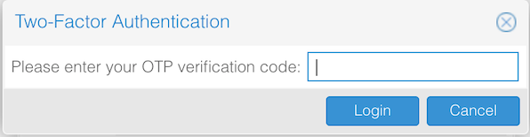 Proxmox login form totp